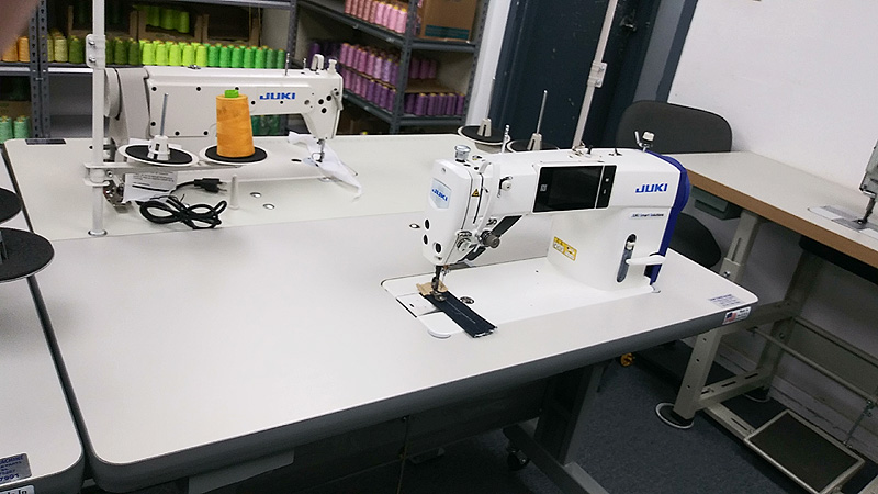 Juki DDL-9000C Series Industrial Sewing Machines with Table and Motor