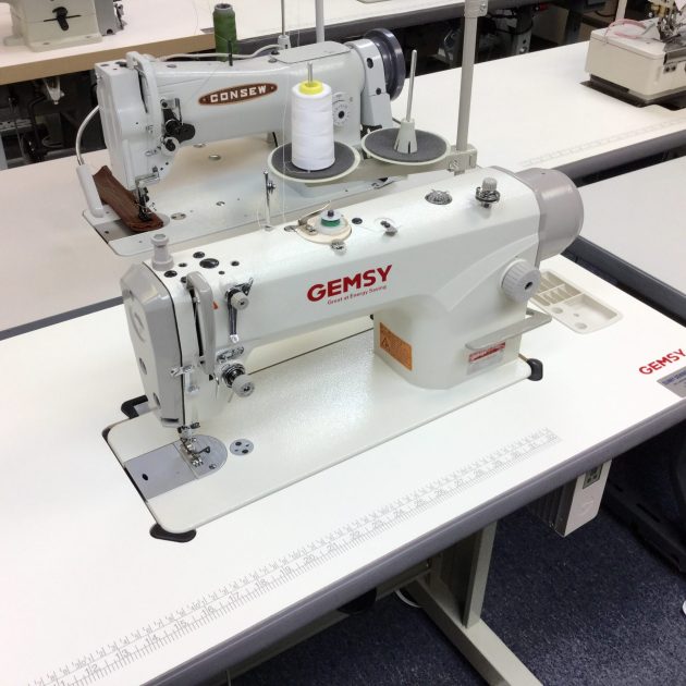 Consew 228R-11-1 Sewing Machine With Table and Servo Motor