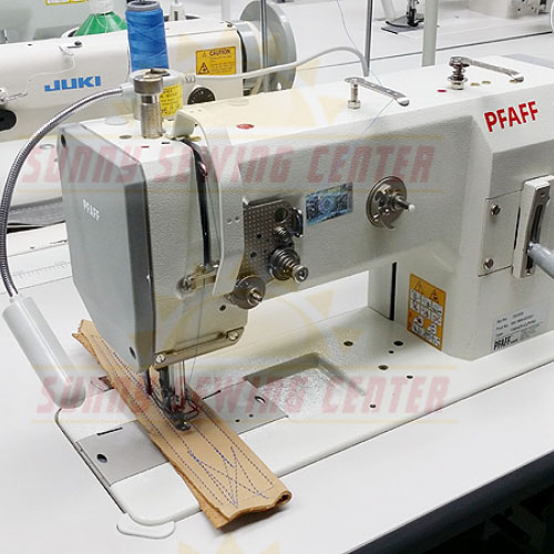Pfaff 1245-6/01 Compound Walking Foot Upholstery Sewing Machine comes with  Table, Stand, and Servo Motor