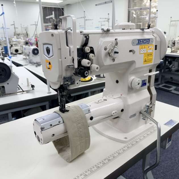 THOR GC1342 — Heavy-Duty Double-Needle Cylinder-Arm Sewing Machine. Call For Price 214-749-7991.